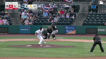 Braylin Morel singles on a ground ball to center fielder Brendan Summerhill. Paulino Santana scores. Angel Arredondo scores.