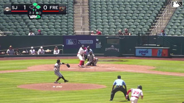 Ashly Andujar strikes out swinging and Tanner Thach caught stealing 3rd, catcher Fernando Gonzalez to third baseman Dario Reynoso to catcher Fernando Gonzalez.