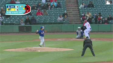 Joel Dragoo out on a sacrifice fly to center fielder Yohairo Cuevas. Devin Saltiban scores.