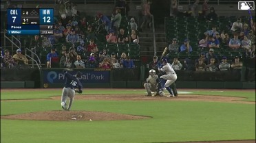 Owen Miller homers (2) on a fly ball to left center field.