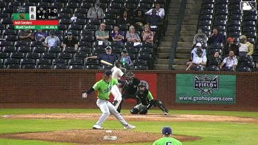 Wyatt Sanford homers (8) on a fly ball to right field.