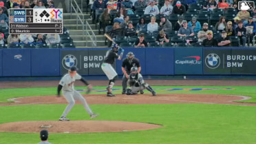 Ronny Mauricio homers (2) on a fly ball to right field.