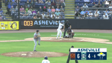 Alejandro Nunez singles on a line drive to center fielder Aidan Smith. Kyle Walker scores.