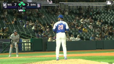 Wes Kath out on a sacrifice fly to right fielder JT Benson. George Wolkow scores. Kyle Lodise to 3rd.