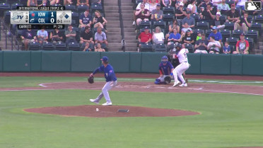 Dayan Frias homers (7) on a line drive to left field. Milan Tolentino scores.