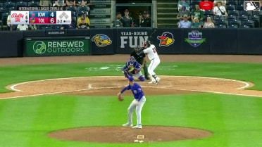 Eduardo Valencia homers (15) on a fly ball to left field.