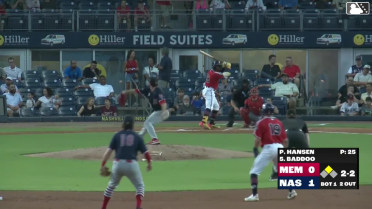 Akil Baddoo singles on a fly ball to center fielder Colton Ledbetter. Brandon Lockridge scores.