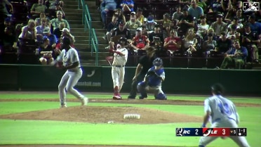 Samuel Zavala connects with a solo home run to right