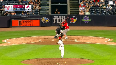 Noelvi Marte out on a sacrifice fly to right fielder James Outman. Orlando Arcia scores. Dominic Fletcher to 3rd.