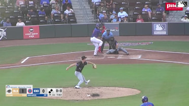Owen Ayers singles on a sharp line drive to right fielder Jacob Hurtubise. Ed Howard scores. Alex Ramírez to 3rd.