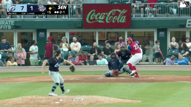Tommy Pham singles on a sharp line drive to left fielder Cooper Ingle. Dylan Moore scores.