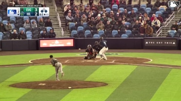 Modeifi Marte out on a sacrifice fly to center fielder Dakota Jordan. Alberto Barriga scores.