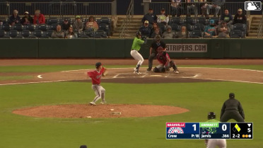 Jim Jarvis homers (2) on a fly ball to right field. Sandy León scores. Brewer Hicklen scores.