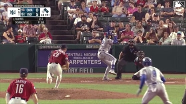 Brett Squires singles on a pop up to left fielder Robert Hassell III. Gavin Cross scores. Abraham Toro to 2nd.