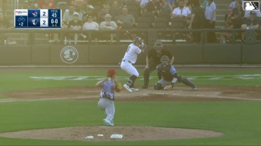 Jackson Castillo homers (5) on a fly ball to right center field.