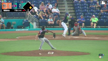 Grayson Fitzwater triples (2) on a line drive to right fielder Jhomnardo Reyes. Steven Lancia scores.