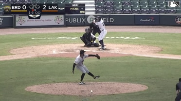 Nick Dumesnil singles on a ground ball to center fielder Canon Reeder. Michael Oliveto scores.