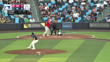 Peyton Williams homers (3) on a fly ball to center field.