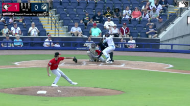 José Anderson homers (18) on a fly ball to left center field.