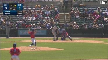 Kahlil Watson homers (6) on a fly ball to right center field. Juan Brito scores.