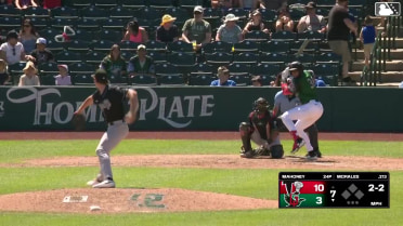 Emil Morales' solo home run