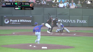 Luke Waddell reaches on a fielder's choice, fielded by shortstop Karson Simas. Lizandro Espinoza scores.