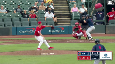 Justice Bigbie singles on a soft ground ball to pitcher Johnathan Harmon. Josue Briceño scores. Brett Callahan to 3rd.