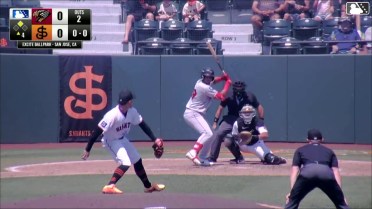Argenis Cayama In play, run(s) to Ronny Ugarte