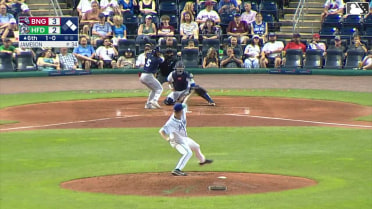 Matt Rudick homers (3) on a fly ball to right center field. Nick Lorusso scores. Kevin Parada scores.