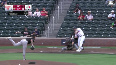 Blake Hunt homers (3) on a line drive to left center field. Nick Pratto scores.