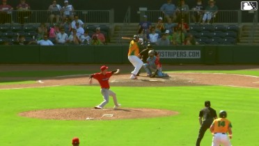 Rowdy Tellez singles on a ground ball to center fielder Cam Cannarella. Jair Camargo scores. Cal Conley scores. Brewer Hicklen to 3rd.