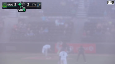 Carlos Gutierrez singles on a ground ball to right fielder Randy De Jesus. Dakota Jordan scores.