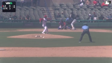 Kale Fountain singles on a line drive to center fielder Breyson Guedez. Conner Westenburg scores.