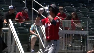 Top prospect Colt Emerson homers, has three-hit game