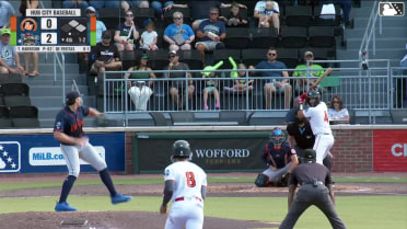 Arturo De Freitas grounds into a double play, shortstop Narciso Polanco to second baseman Tony Santa Maria to first baseman Larry Martinez. Quincy Scott out at 2nd. Arturo De Freitas out at 1st.