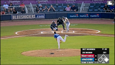 Brett Wichrowski records his fifth strikeout