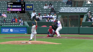 Yohandy Morales homers (8) on a fly ball to center field.