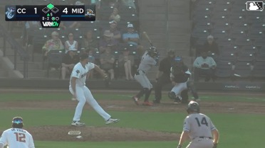 Yamal Encarnacion singles on a ground ball to left fielder Cameron Leary. Lucas Spence scores. Yamal Encarnacion out at 2nd on the throw, left fielder Cameron Leary to second baseman Euribiel Angeles.