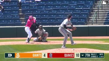 Lucas Ramirez homers (1) on a fly ball to right field.