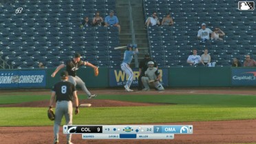 Brett Squires homers (10) on a fly ball to center field. Rudy Martin Jr. scores.