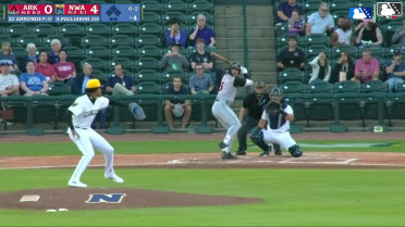 Charlie Pagliarini homers (4) on a fly ball to center field.