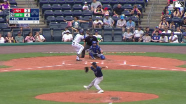 Roc Riggio homers (8) on a fly ball to center field.