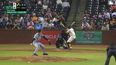 Yordany De Los Santos homers (5) on a fly ball to left center field. Jhonny Severino scores. Wyatt Sanford scores.