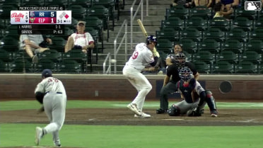 Dustin Harris homers (5) on a fly ball to center field. Nick Pratto scores.