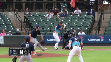 CJ Alexander homers (7) on a fly ball to right field. James Nelson scores.