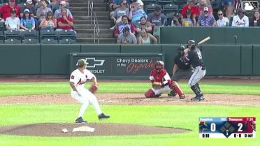 Maddux Houghton homers (3) on a fly ball to left center field.