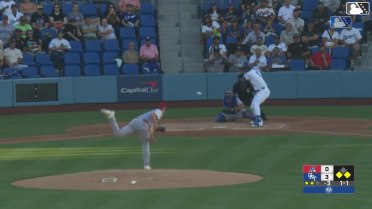 Joendry Vargas singles on a sharp line drive to right fielder Daniel Bucciero. Chase Harlan scores. Ching-Hsien Ko to 2nd.
