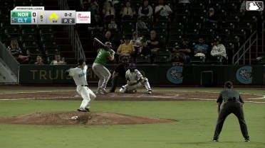 Creed Willems out on a sacrifice fly to right fielder Rikuu Nishida. Enrique Bradfield Jr. scores. Luis Vázquez to 3rd.