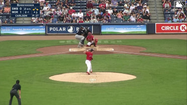 J.C. Escarra singles on a ground ball to right fielder Kristian Campbell. Jasson Domínguez scores. Marco Luciano to 2nd.