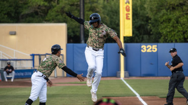 Rodriguez, Martinez Homers Lead Shuckers to 6-4 Win